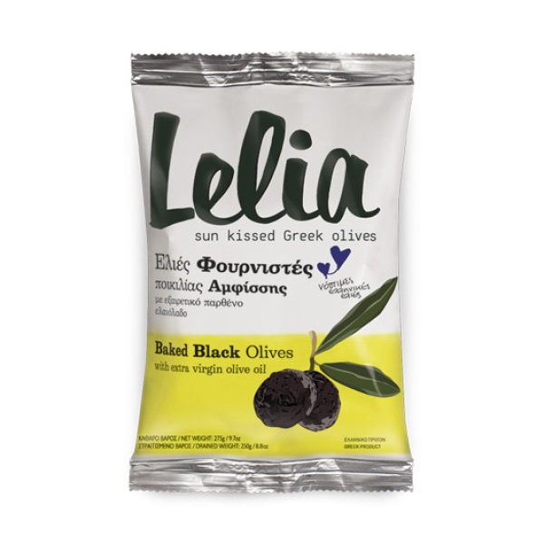 LELIA BAKED BLACK OLIVES FROM AMFISSA 250gr