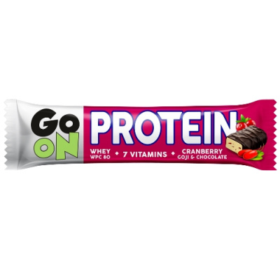 SANTE GO ON PROTEIN BAR CRANBERRY, GOJI & CHOCOLATE 50gr