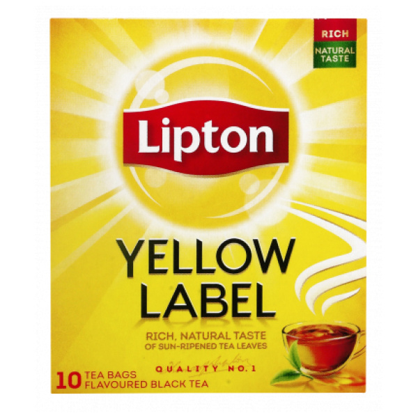 LIPTON Yellow Label Τσάι 10 φακελάκια 15gr