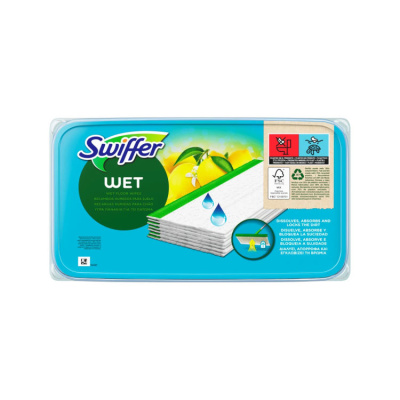 SWIFFER WET FLOOR WIPES 12pcs