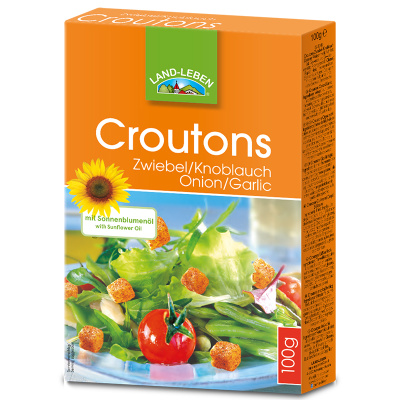 LAND LEBEN CROUTONS ONION - GARLIC 100gr