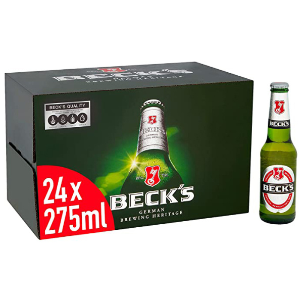 BECK'S BEER BOTTLE 4%VOL 24x275ml
