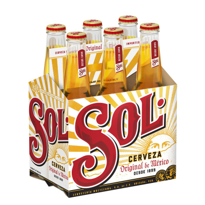 SOL BEER BOTTLE 4.5%VOL 6x330ml