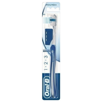 ORAL-B TOOTHBRUSH 123 INDICATOR 40 MEDIUM