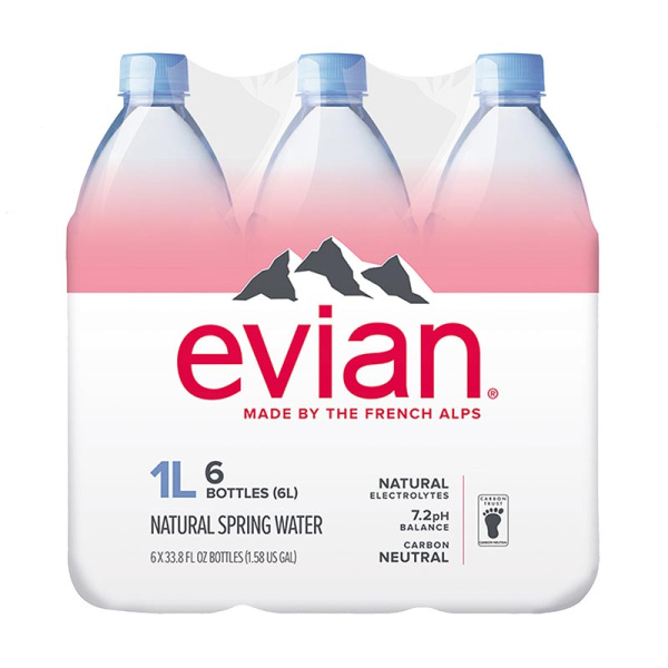 EVIAN Φυσικό Μεταλλικό Νερό 6x1lt