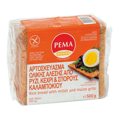 PEMA Αρτοσκεύασμα Ολικής Άλεσης 500gr