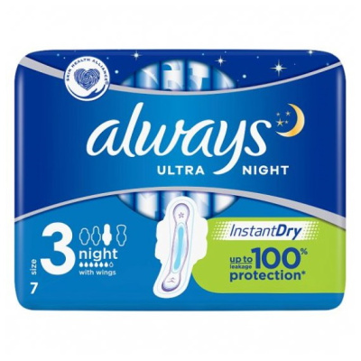 ALWAYS ULTRA NIGHT PADS 7pcs