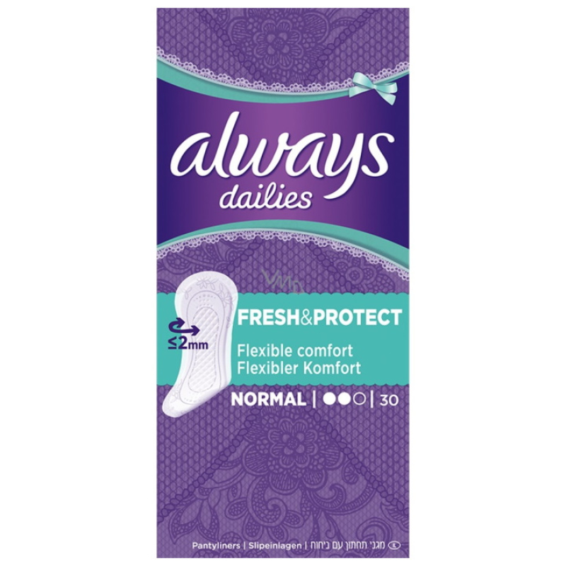 ALWAYS DAILIES FRESH & PROTECT NORMAL PADS 30pcs