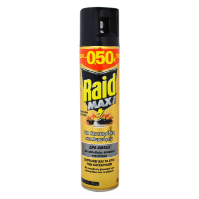 RAID MAX 1 CRAWLING INSECT KILLER 300ml -0.50