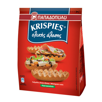 PAPADOPOULOU KRISPIES WHOLEGRAIN RUSKS 200gr