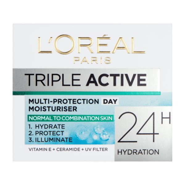 L'OREAL TRIPLE ACTIVE NORMAL TO COMBINATION SKIN DAY CREAM 50ml