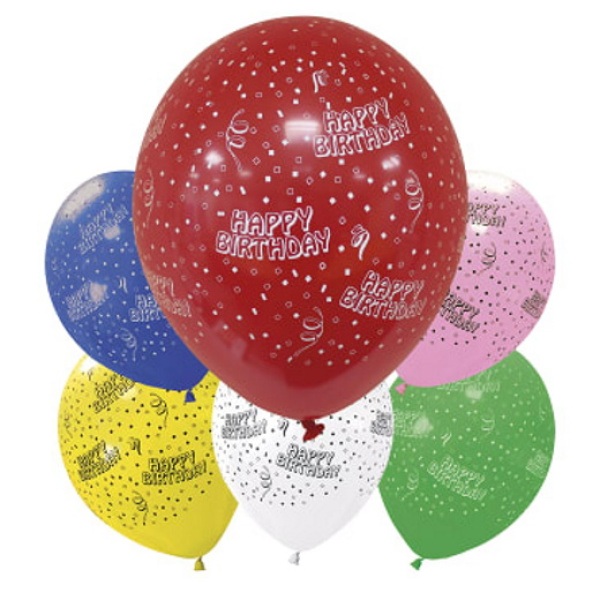 PROCOS Μπαλόνια "Happy Birthday" 6τεμ.