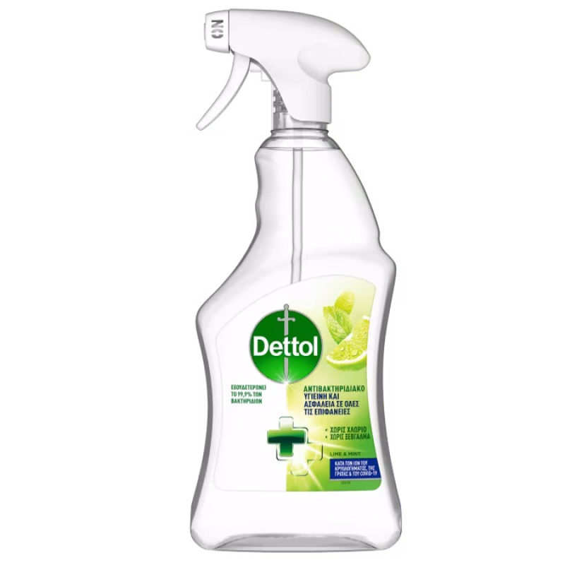 DETTOL Αντιβακτηριδιακό Καθαριστικό Lime και Μέντα 500ml