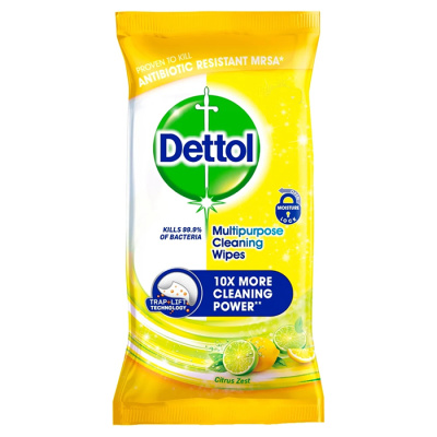 DETTOL Αντιβακτηριαδιακά Μαντηλάκια με Άρωμα Λεμόνι και Λάιμ 40τεμ.