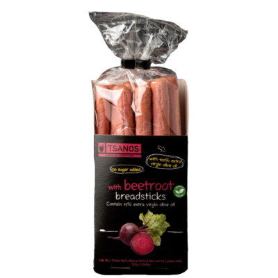 TSANOS BREADSTICKS WITH BEETROOT 55gr