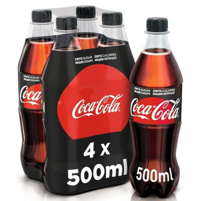 COCA COLA Zero 500ml 4τεμ