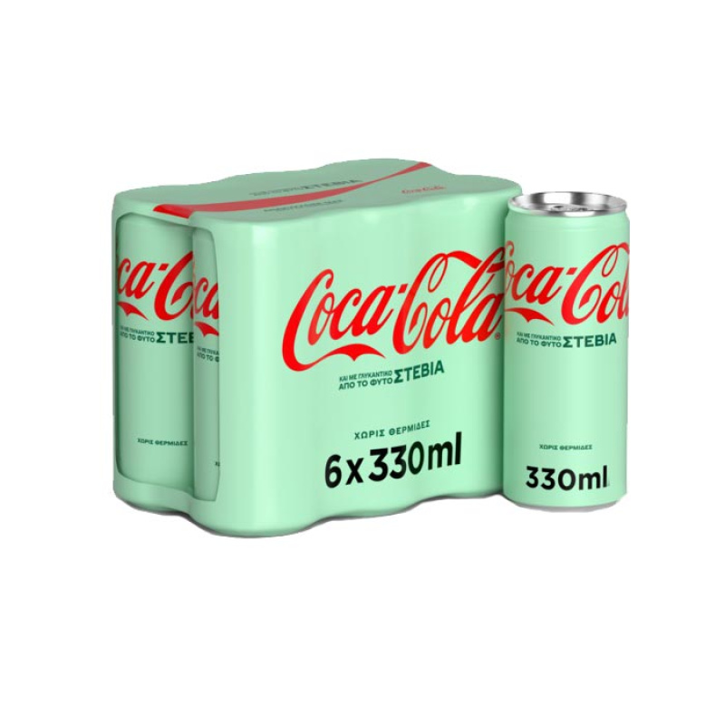 COCA COLA με Στέβια 6x330ml