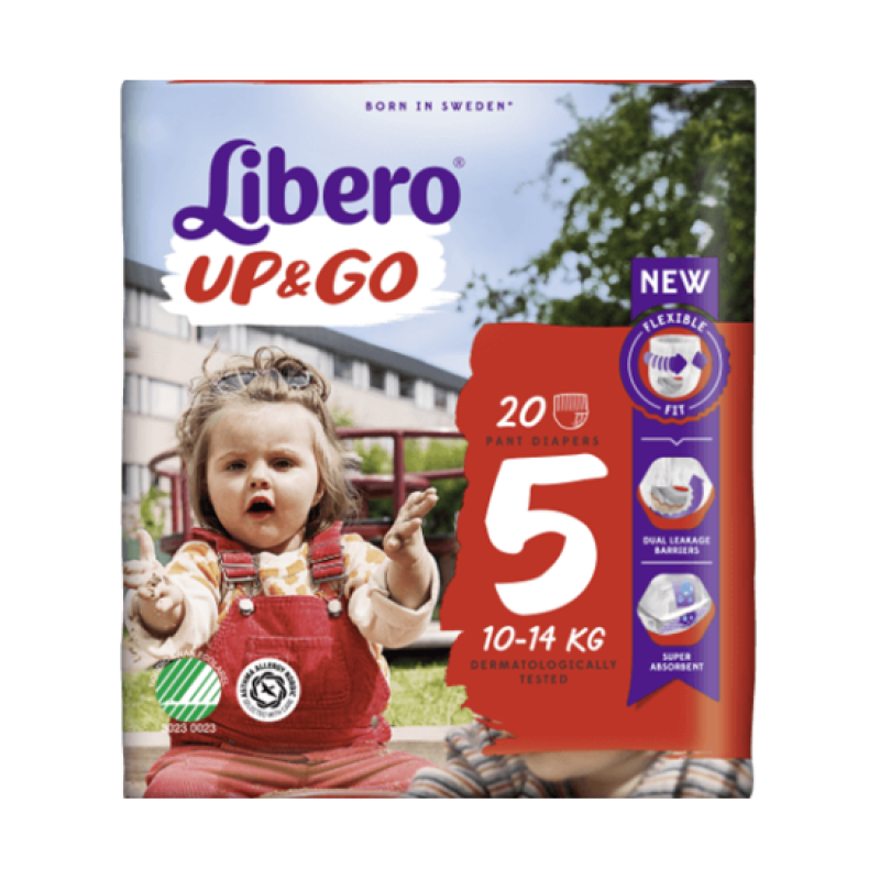LIBERO UP&GO Πάνες για Μωρά No 5 10-14KG 20τεμ.