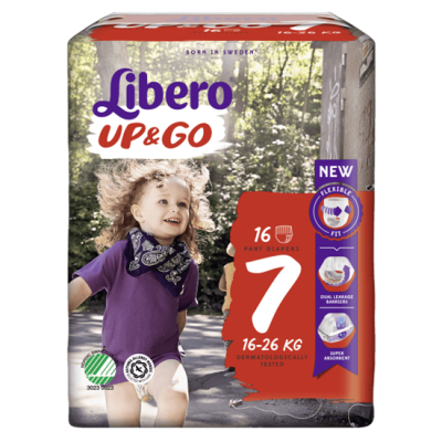 LIBERO UP&GO Πάνες για Μωρά XL 16-26KG 16τεμ.