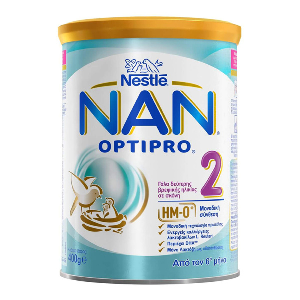 NESTLE Γάλα σε Σκόνη Nan Optipro 2 400gr