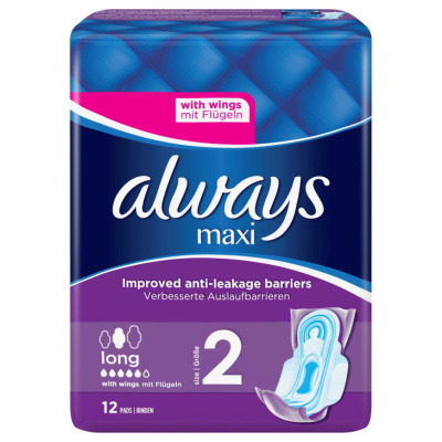 ALWAYS MAXI PROTECTION & COMFORT LONG 12pcs