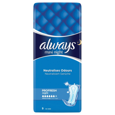 ALWAYS MAXI NIGHT PROFRESH NIGHT 9pcs