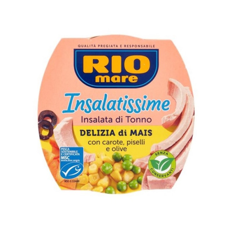 RIO MARE Insalatissime με Καλαμπόκι, Καρότο & Αρακά 160gr