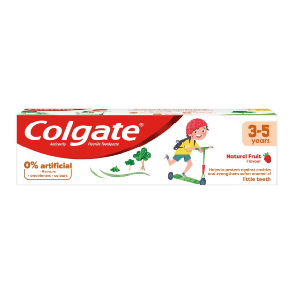 COLGATE KIDS TOOTHPASTE NATURAL FRUIT FLAVOUR 3-5 YEARS OLD 50ml