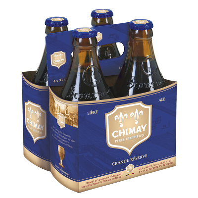 CHIMAY BLUE BEER BOTTLE 9%VOL 4x330ml