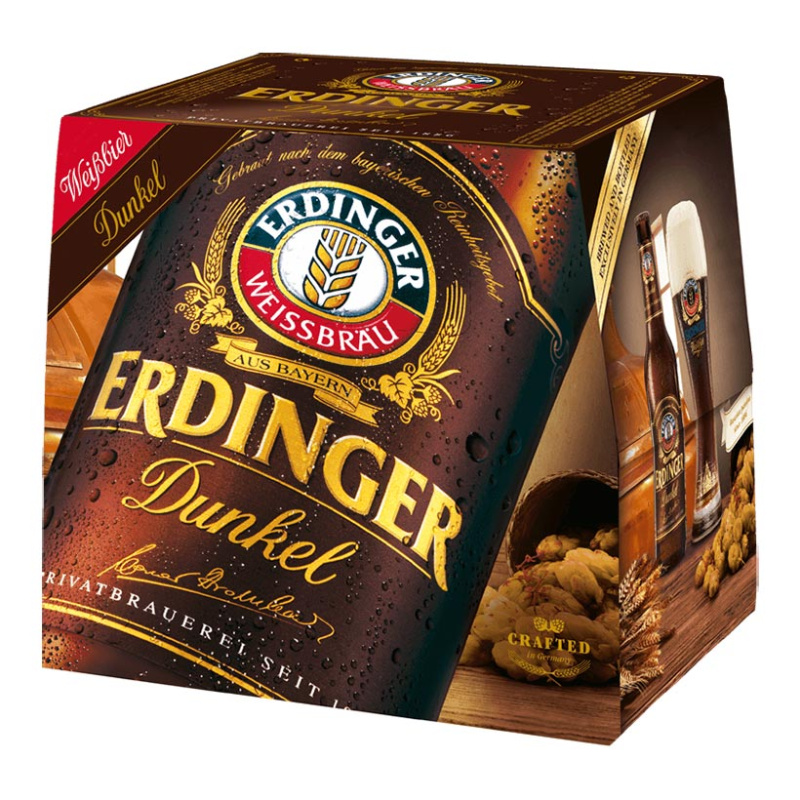 ERDINGER WEISS DUNKEL BEER 5.3%VOL 12x500ml