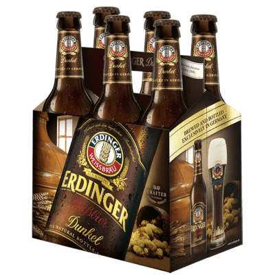 ERDINGER WEISS DUNKEL BEER 5.3%VOL 6x500ml