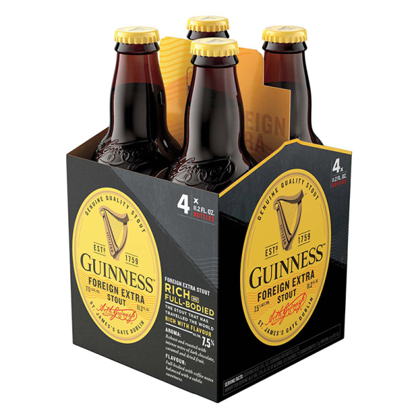 GUINNESS FOREIGN EXTRA BOTTLE 7.5%VOL 4x330ml