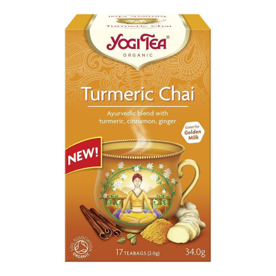 YOGI TEA TUMERIC CHAI 17pcs 34gr bio