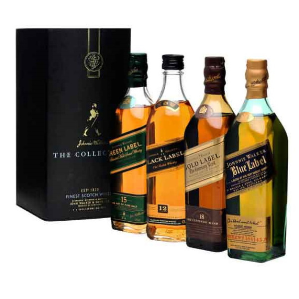 JOHNNIE WALKER THE COLLECTION GIFT PACK 4X200ml