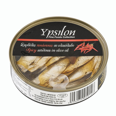 YPSILON SPICY SARDINES IN OLIVE OIL 112gr