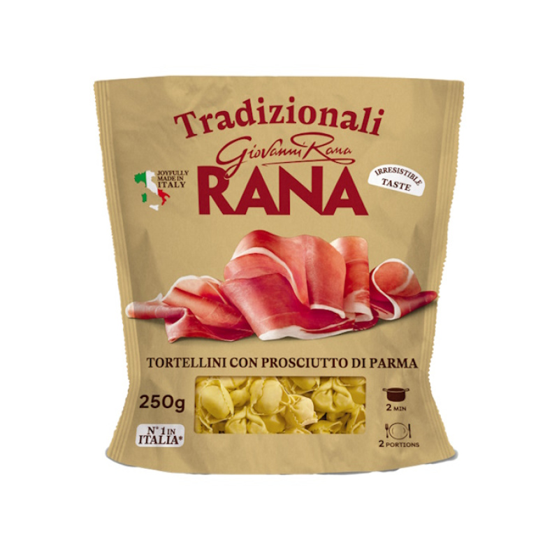 GIOVANNI RANA TORTELLLINI WITH PROSCIUTTO & CHEESE 250gr