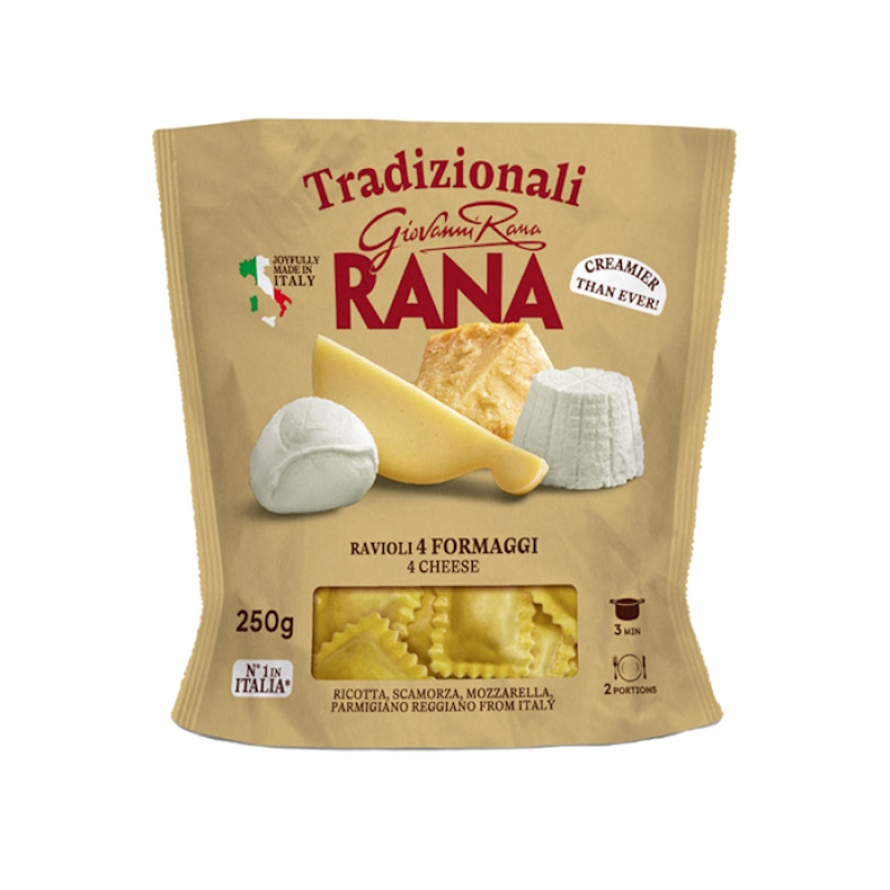 GIOVANNI RANA RAVIOLI WITH 4 CHEESE 250gr