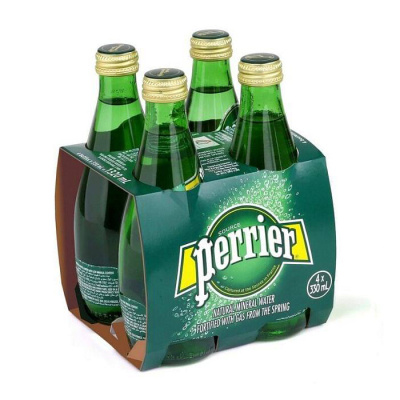 PERRIER Ανθρακούχο Νερό 330ml 4τεμ