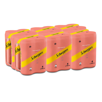 SCHWEPPES PINK GRAPEFRUIT 330ml 24pcs