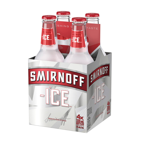 SMIRNOFF ICE VODKA MIXED DRINK 275ml 4pcs