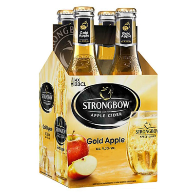 STRONGBOW APPLE CIDER GOLD APPLE 5%VOL 4x330ml