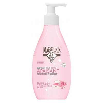 LE PETIT MARSEILLAIS NUTRITION CARE MOISTURIZING MILK WITH ARGAN BUTTER, BEESWAX & ROSE PETAL OIL 250ml