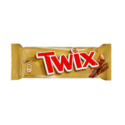 TWIX MILK CHOCOLATE FILLED WITH CARAMEL 2pcs 50gr