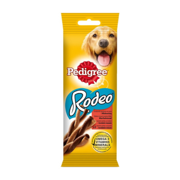 PEDIGREE RODEO FOR DOGS WITH BEEF 4pcs 70gr