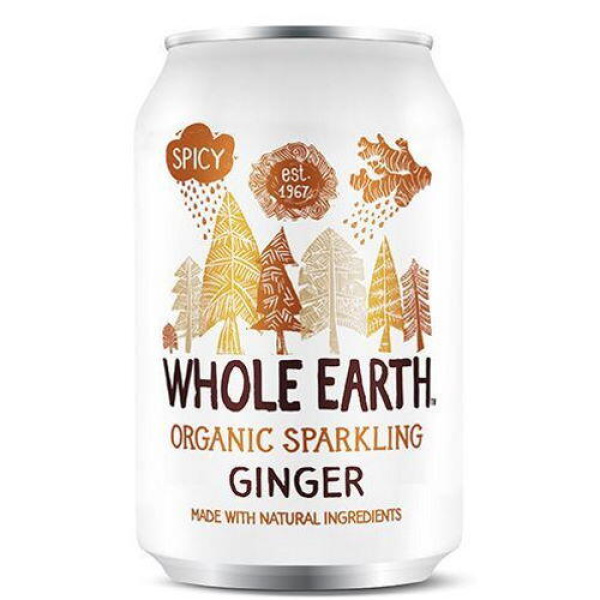 WHOLE EARTH SPARKLING GINGER 330ml bio