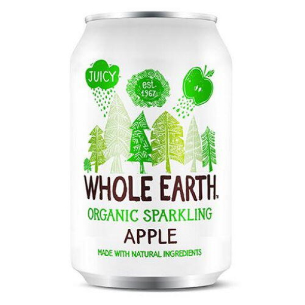WHOLE EARTH Ανθρακούχο Ποτό Μήλο 330ml bio