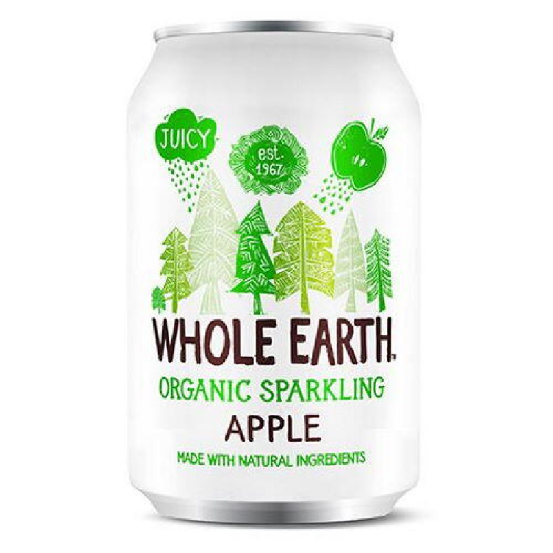 WHOLE EARTH Ανθρακούχο Ποτό Μήλο 330ml bio