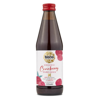 BIONA CRANBERRY PRESSED JUICE 330ml bio