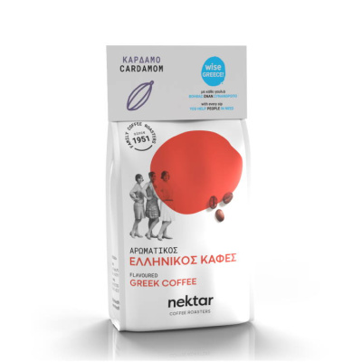 NEKTAR FLAVOURED GREEK COFFEE CARDAMON 100gr