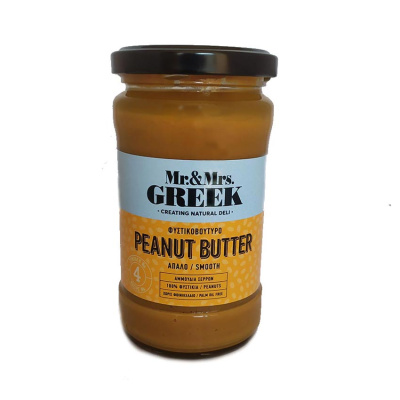 MR&MRS GREEK SMOOTH PEANUT BUTTER 300gr